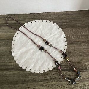 Vtg Crystal Beaded Necklace